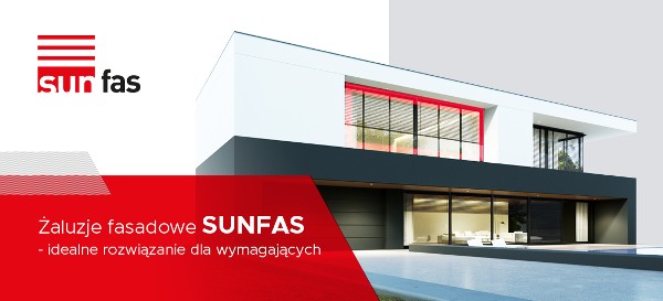 Aliplast: Żaluzje fasadowe SunFas 